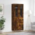 Aparador alto madera contrachapada roble ahumado 69,5x34x180