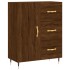 Aparador alto madera contrachapada marrón roble 69,5x34x180