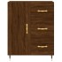 Aparador alto madera contrachapada marrón roble 69,5x34x180