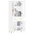 Aparador alto madera contrachapada blanco 69,5x34x180
