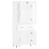 Aparador alto madera contrachapada blanco 69,5x34x180