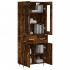 Aparador alto madera contrachapada roble ahumado 69,5x34x180