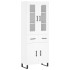 Aparador alto madera contrachapada blanco 69,5x34x180