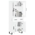 Aparador alto madera contrachapada blanco 69,5x34x180