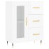 Aparador alto madera contrachapada blanco brillo 69,5x34x180