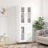 Aparador alto madera contrachapada blanco 69,5x34x180