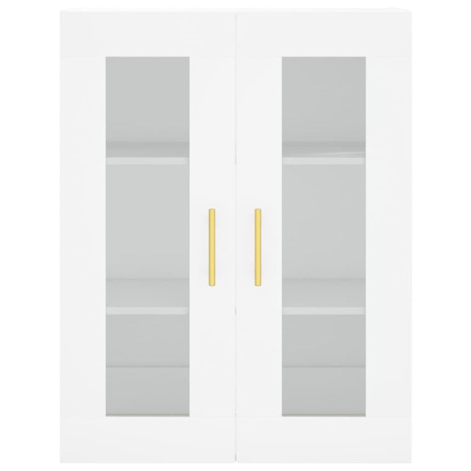 Aparador alto madera contrachapada blanco 69,5x34x180