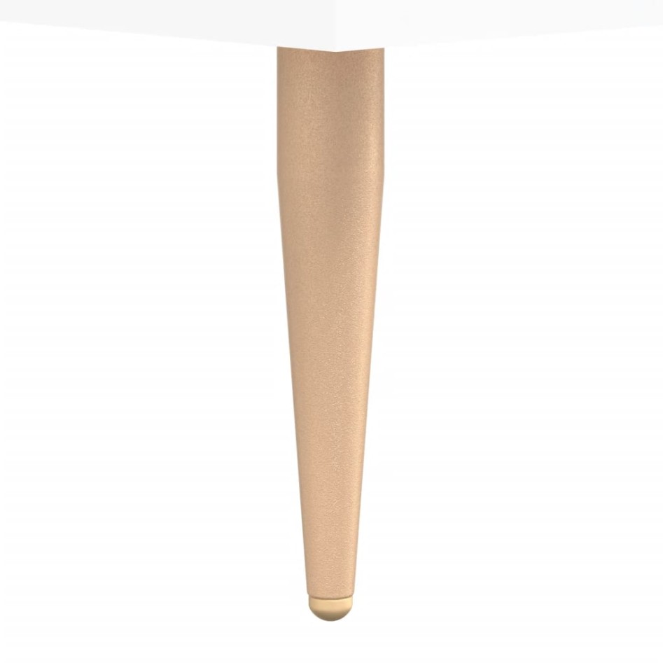 Aparador alto madera contrachapada blanco brillo 69,5x34x180