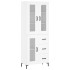 Aparador alto madera contrachapada blanco 69,5x34x180