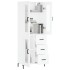 Aparador alto madera contrachapada blanco 69,5x34x180