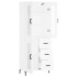 Aparador alto madera contrachapada blanco 69,5x34x180