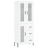 Aparador alto madera contrachapada blanco 69,5x34x180