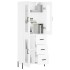 Aparador alto madera contrachapada blanco 69,5x34x180