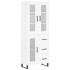 Aparador alto madera contrachapada blanco 69,5x34x180