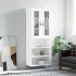 Aparador alto madera contrachapada blanco 69,5x34x180