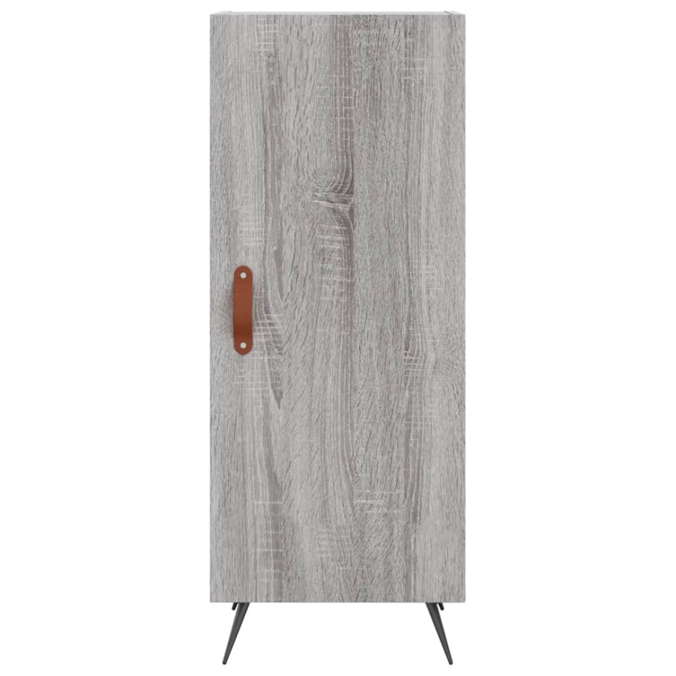 Aparador alto madera contrachapada gris Sonoma 34,5x34x180