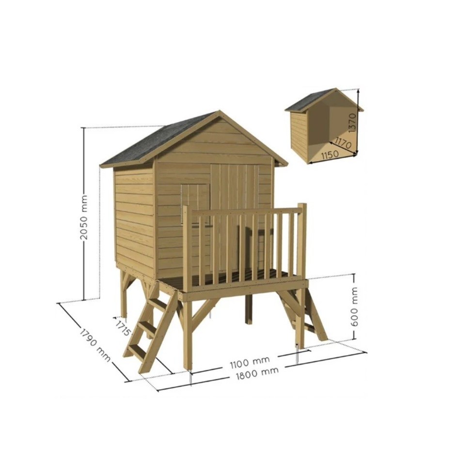 Casita infantil de madera Yasmine