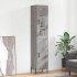 Aparador alto madera contrachapada gris Sonoma 34,5x34x180