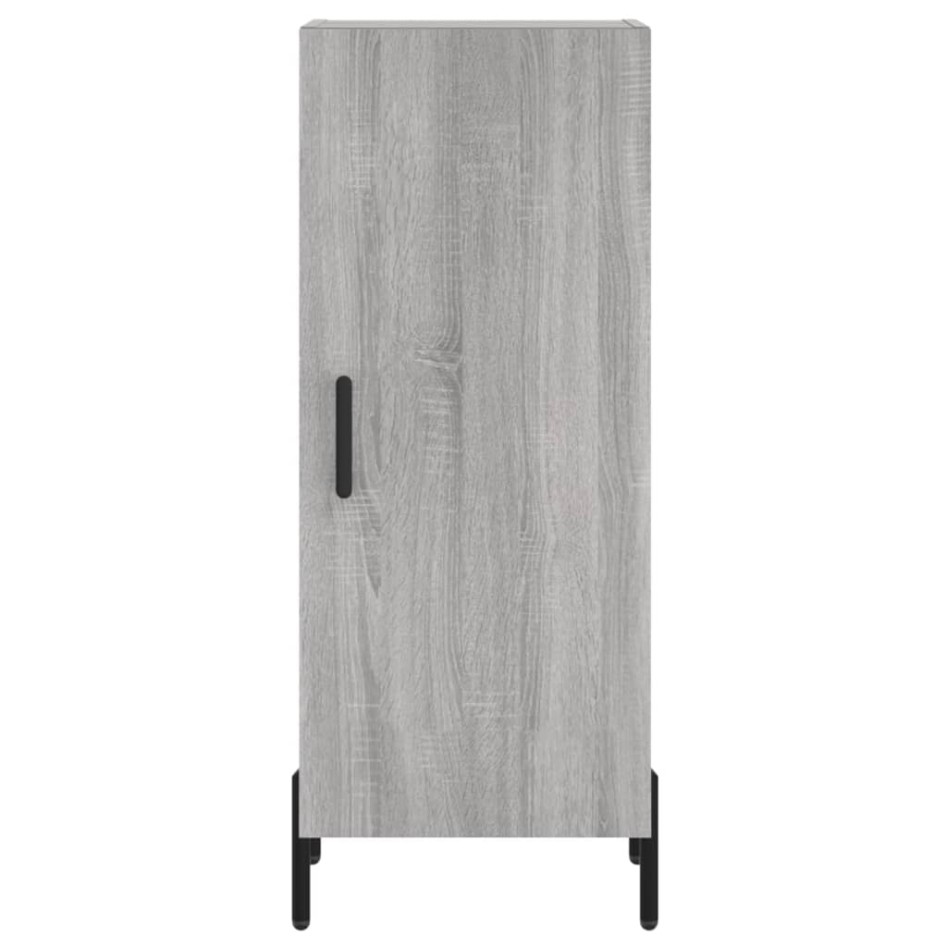 Aparador alto madera contrachapada gris Sonoma 34,5x34x180