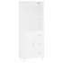 Aparador alto madera contrachapada blanco 69,5x34x180