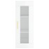 Aparador alto madera contrachapada blanco brillo 34,5x34x180