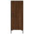 Aparador alto madera contrachapada roble marrón 34,5x34x180
