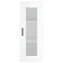 Aparador alto madera contrachapada blanco brillo 34,5x34x180