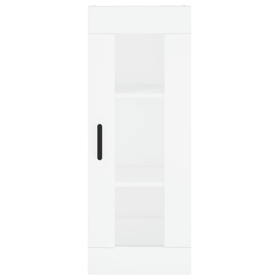 Aparador alto madera contrachapada blanco 34,5x34x180