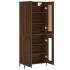 Aparador alto madera contrachapada marrón roble 69,5x34x180