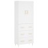 Aparador alto madera contrachapada blanco 69,5x34x180