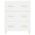 Aparador alto madera contrachapada blanco 69,5x34x180