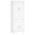Aparador alto madera contrachapada blanco 69,5x34x180