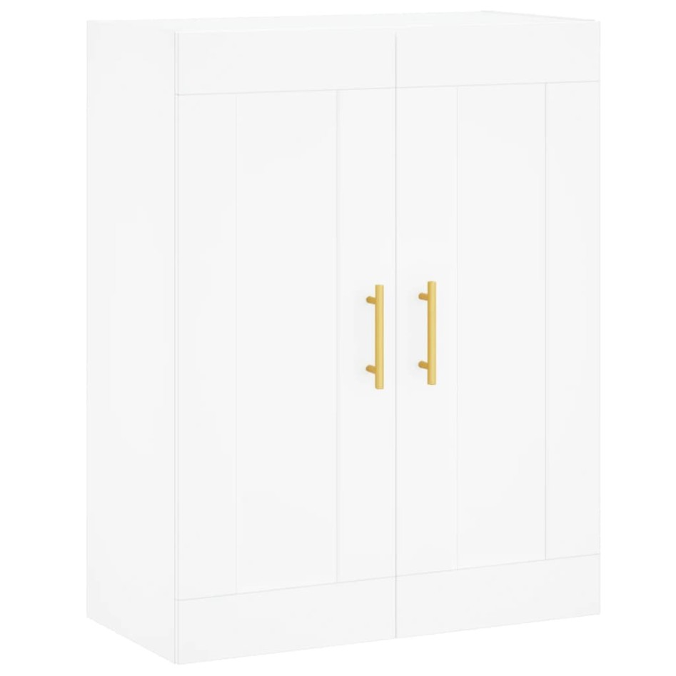 Aparador alto madera contrachapada blanco 69,5x34x180