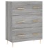 Aparador alto madera contrachapada gris sonoma 69,5x34x180