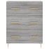 Aparador alto madera contrachapada gris sonoma 69,5x34x180