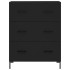 Aparador alto madera contrachapada negro 69,5x34x180