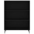 Aparador alto madera contrachapada negro 69,5x34x180