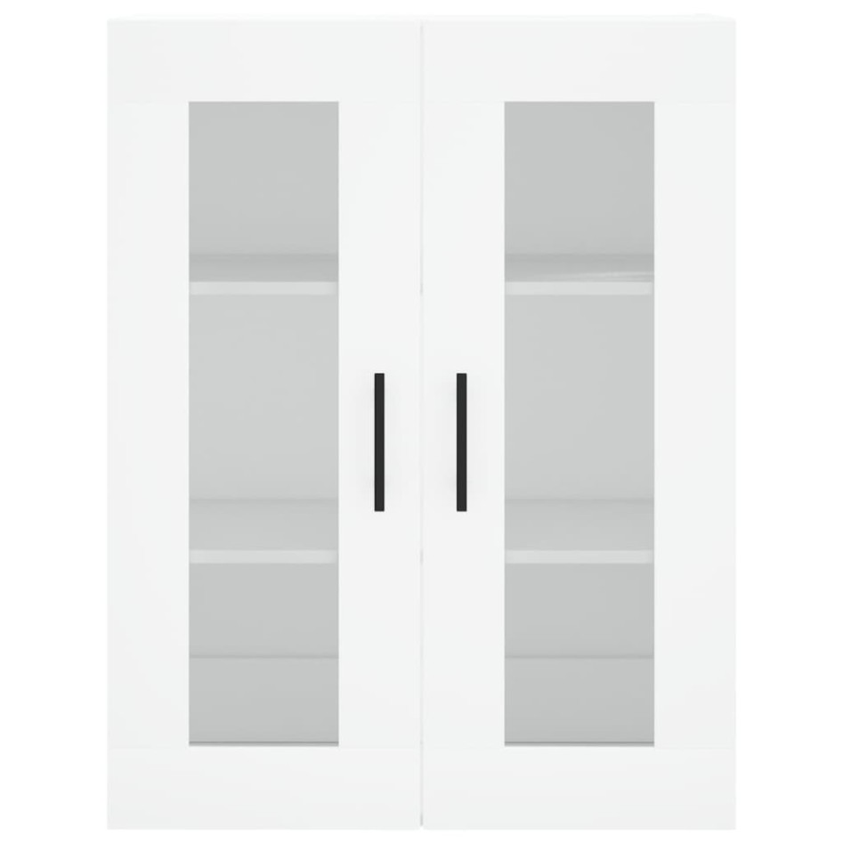 Aparador alto madera contrachapada blanco 69,5x34x180