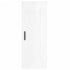 Aparador alto madera contrachapada blanco brillo 34,5x34x180