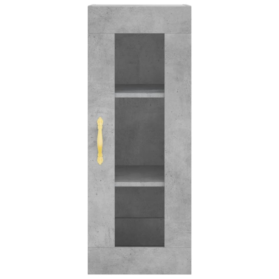 Aparador de madera contrachapada gris hormigón 34,5x34x180