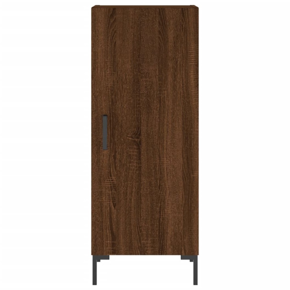 Aparador alto madera contrachapada roble marrón 34,5x34x180