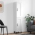 Aparador alto madera contrachapada blanco brillo 34,5x34x180
