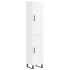 Aparador alto madera contrachapada blanco brillo 34,5x34x180