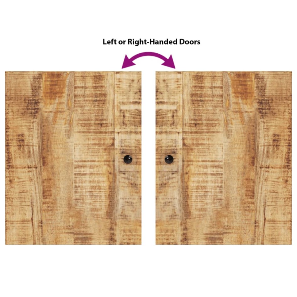 Conjunto de muebles de baño 4 piezas madera maciza de