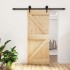 Puerta corredera con herrajes madera maciza de pino 85x210
