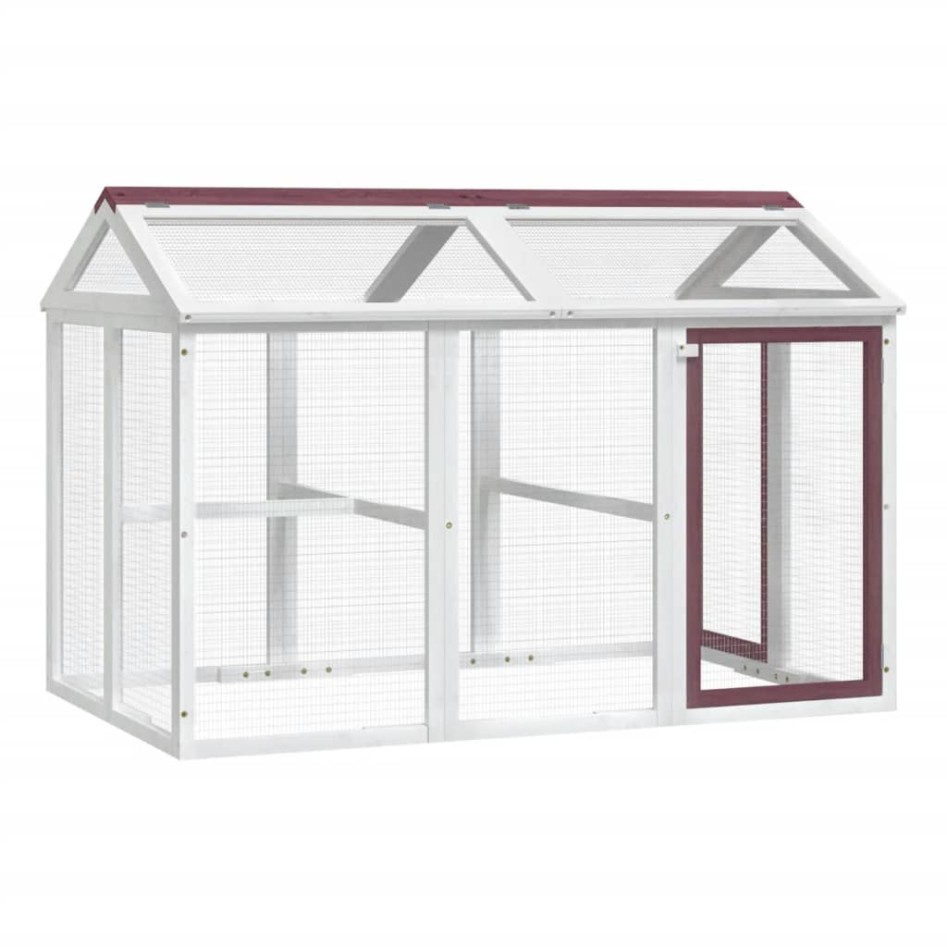 Corral de madera maciza pino color moca 141x94x104