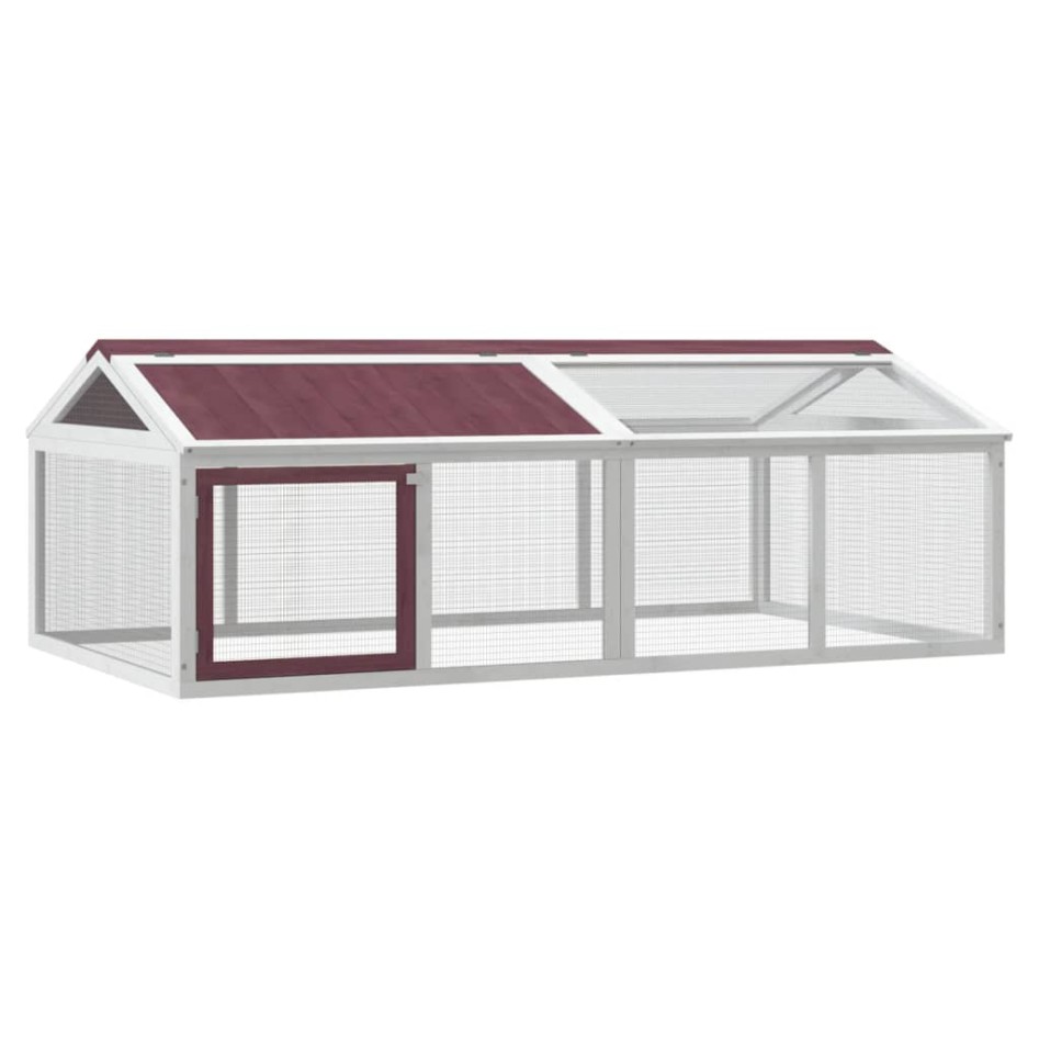 Corral de animales madera maciza pino moca 200x112,5x74