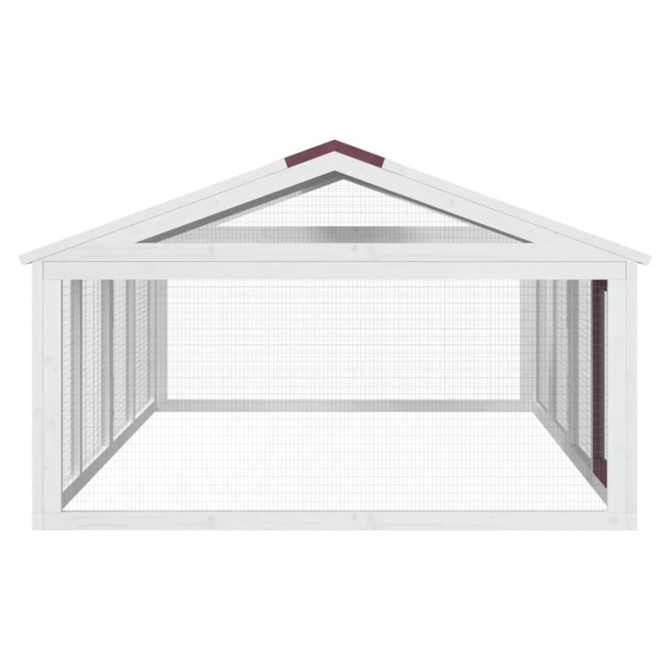 Corral de animales madera maciza pino moca 200x112,5x74