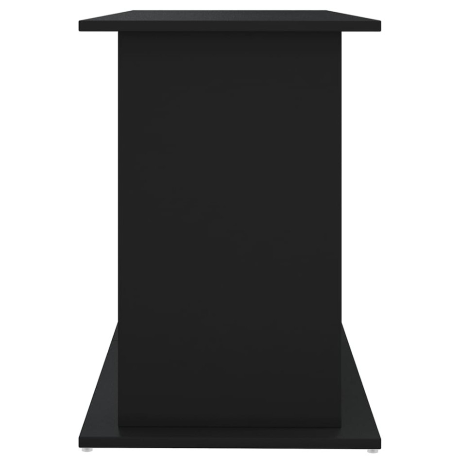 Soporte para acuario madera de ingeniería negro 121x41x58