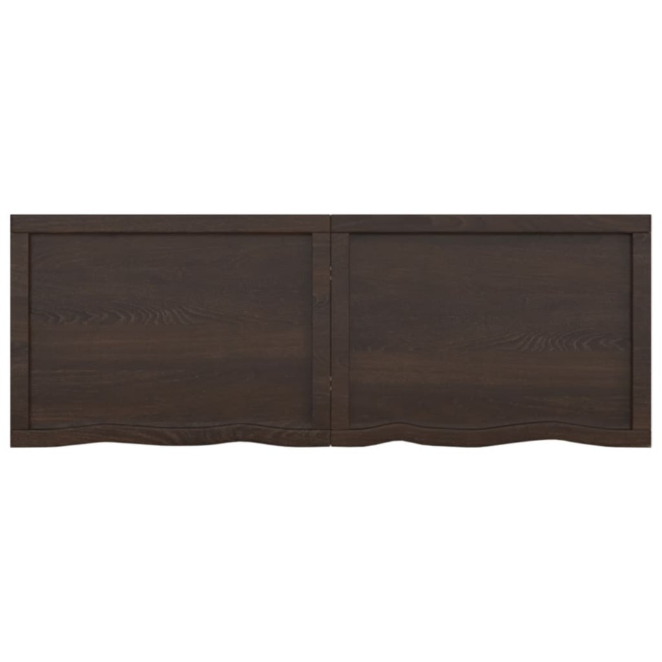 Estante pared madera roble tratada marrón oscuro